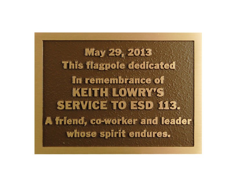 Engraved Outdoor Plaques 116