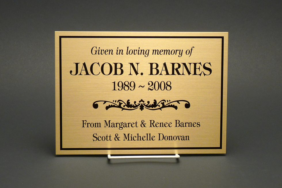 Brass Plaques Pella Engraving Sign Company