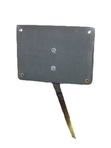 Black garden stake without plaque