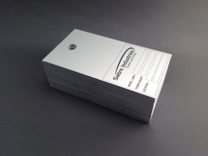 Stack of Metalphoto ID tags