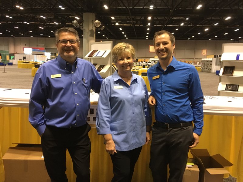 PEC Co-Owner Bruce Van Wyk, Trudi Van Wyk, and PEC minority owner Cory Vande Kieft staffed the company booth at the Million Dollar Round Table (MDRT) annual meeting.