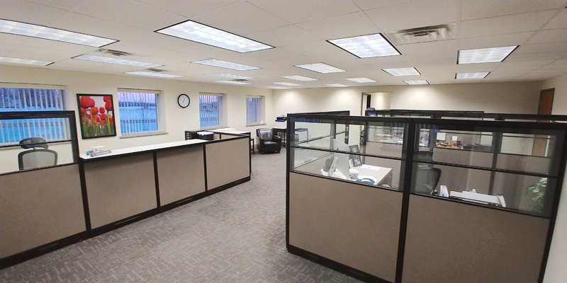 Desks in PEC customer service office