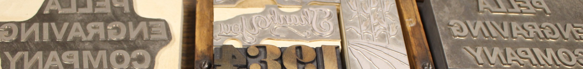 Header image with closeup of various Pella Engraving magnesium dies