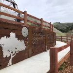 The completed wall, installed at Pismo Preserve.